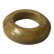 x1 28mm Oak Lacquered Pipe Cover